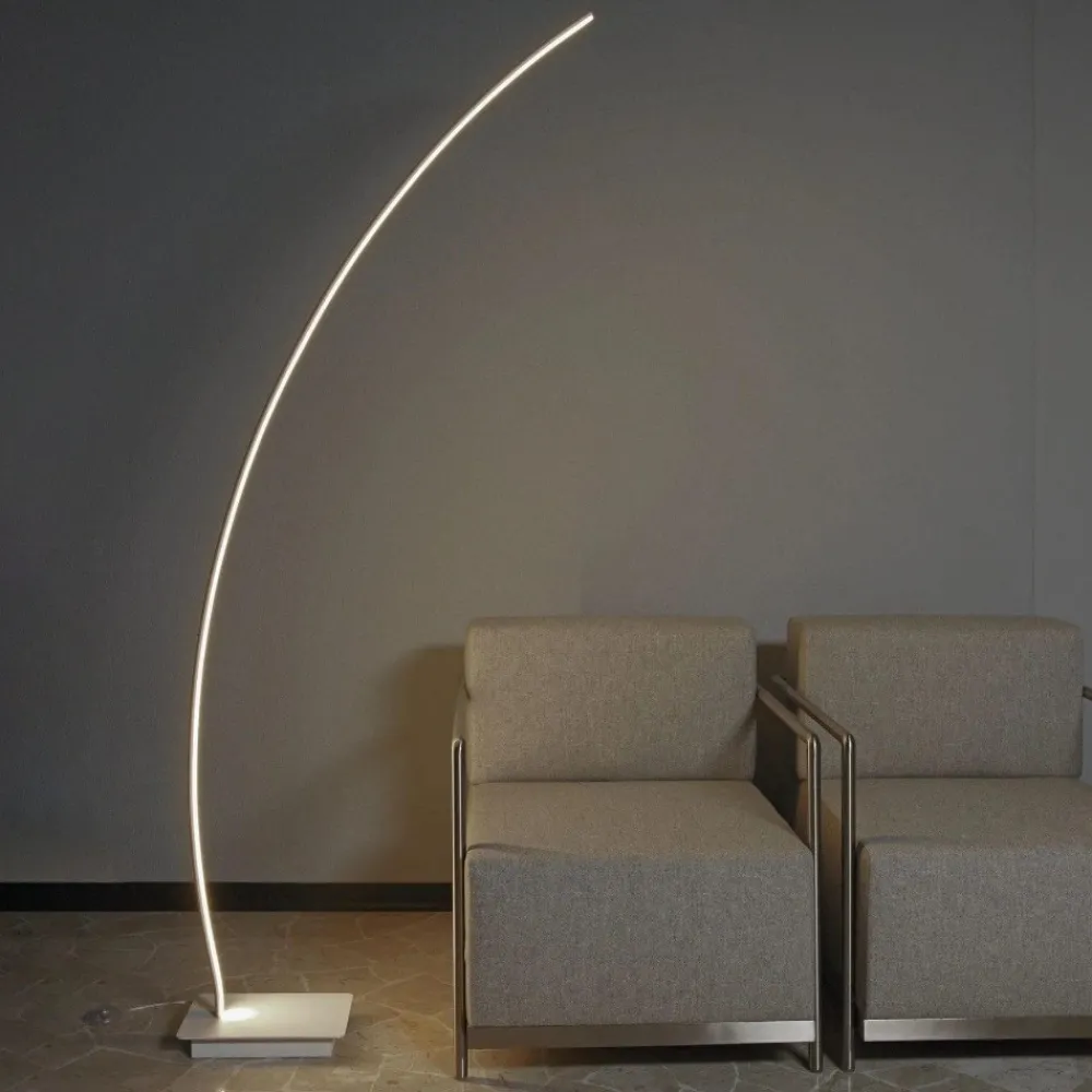 Lampade Da Terra-Vivida International Piantana arco bracket sabbia led 33w 3000k 4000k moderna