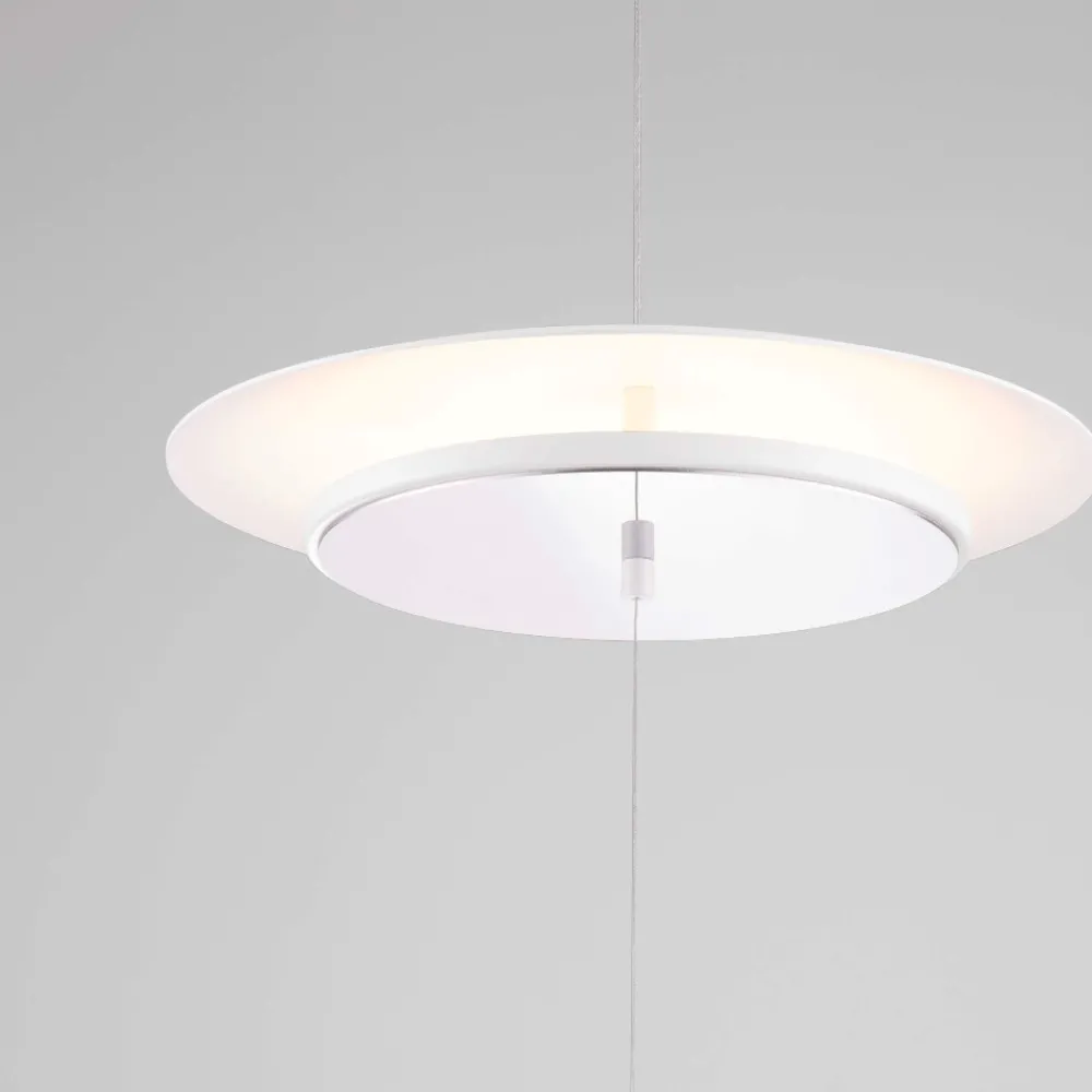 Lampade Da Terra-Selezionato da Mazzolaluce Piantana a sospensione dal soffitto bianca led dimmerabile moderna