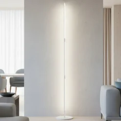 Lampade Da Terra-Selezionato da Mazzolaluce Piantana bacchetta bianca led 25w 3000k design moderna