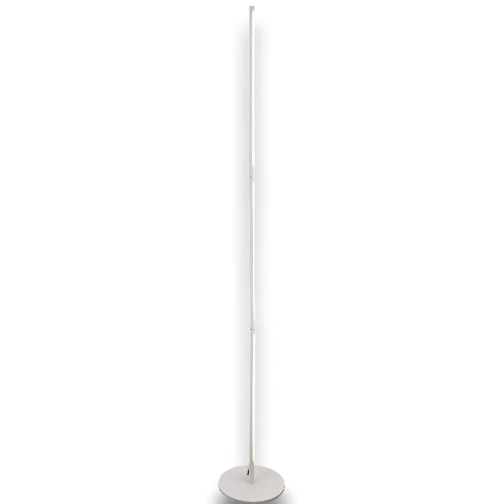 Lampade Da Terra-Selezionato da Mazzolaluce Piantana bacchetta bianca led 25w 3000k design moderna