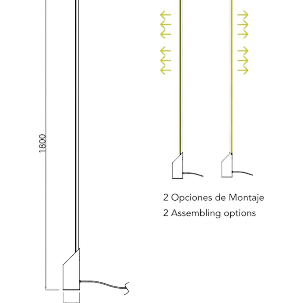 Lampade Da Terra-Selezionato da Mazzolaluce Piantana base effetto marmo nero lampada da terra led 3000k moderna