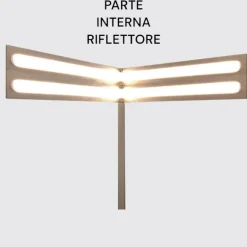 Lampade Da Terra-Selezionato da Mazzolaluce Piantana bianca design moderna led 20w 3000k minimale fp