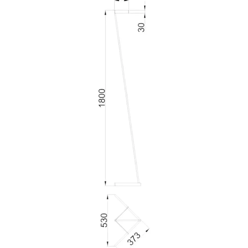 Lampade Da Terra-Selezionato da Mazzolaluce Piantana bianca design moderna led 20w 3000k minimale fp