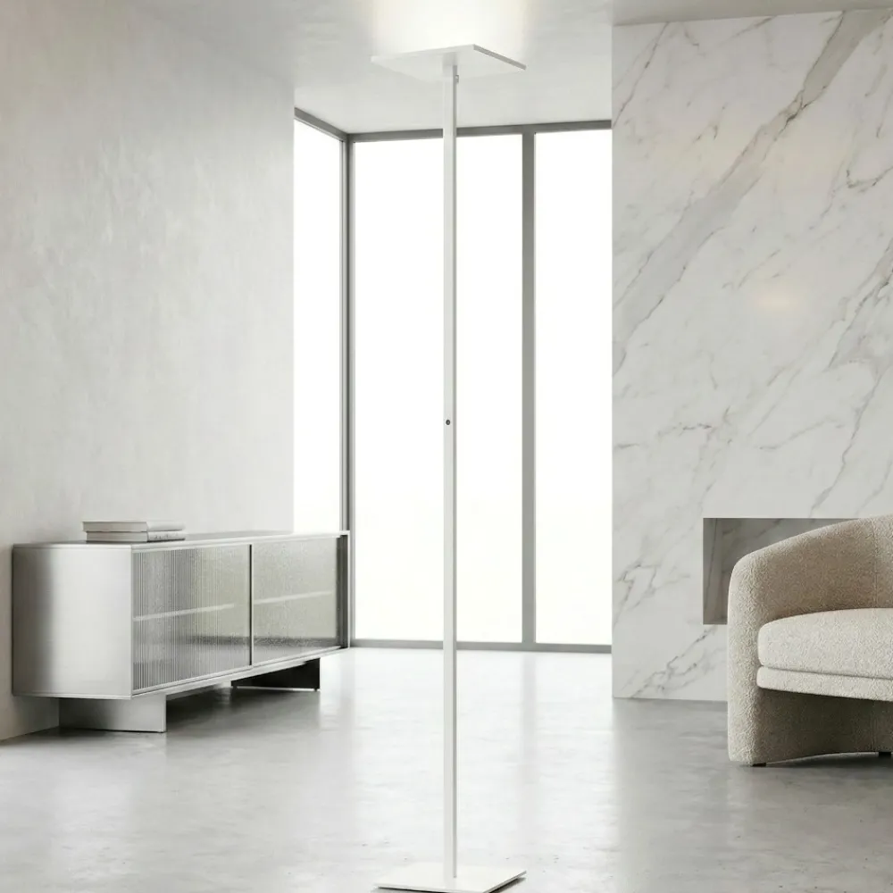 Lampade Da Terra-Fabas Luce Piantana bianca led dimmerabile 35w 3000k 4000k 5000k 6000k ideal