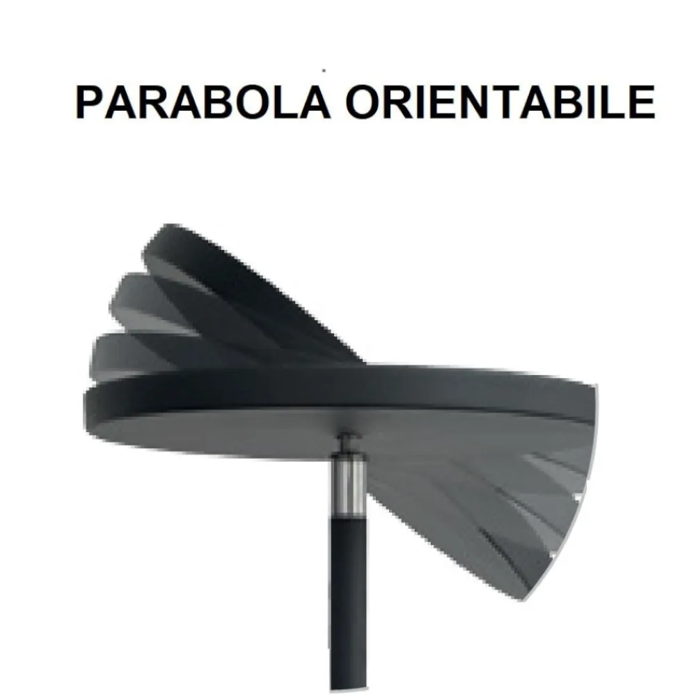 Lampade Da Terra-Selezionato da Mazzolaluce Piantana bianca led 30w dimmerabile da 3000k a 5000k