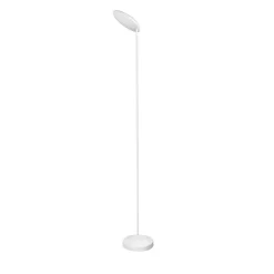 Lampade Da Terra-Selezionato da Mazzolaluce Piantana bianca led 30w 3000k moderna orientabile dimmerabile
