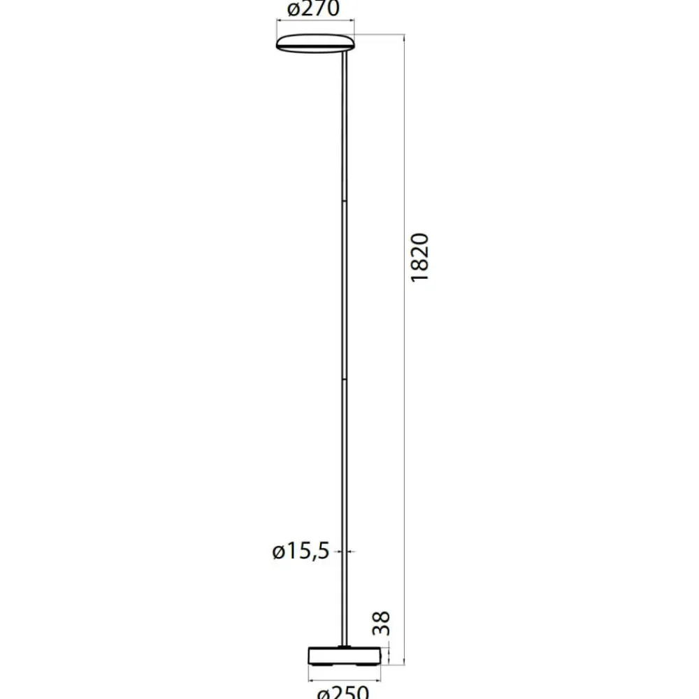 Lampade Da Terra-Selezionato da Mazzolaluce Piantana bianca led 30w 3000k moderna orientabile dimmerabile