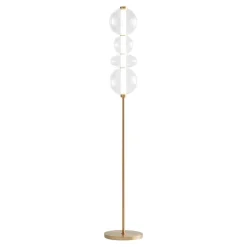 Lampade Da Terra-Perenz Illuminazione Piantana bubbles perenz oro stile contemporaneo led 36w 3000k
