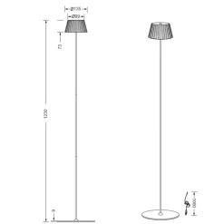 Lampade Da Esterno Giardino-Selezionato da Mazzolaluce Piantana da esterno senza fili rossa led 3000k