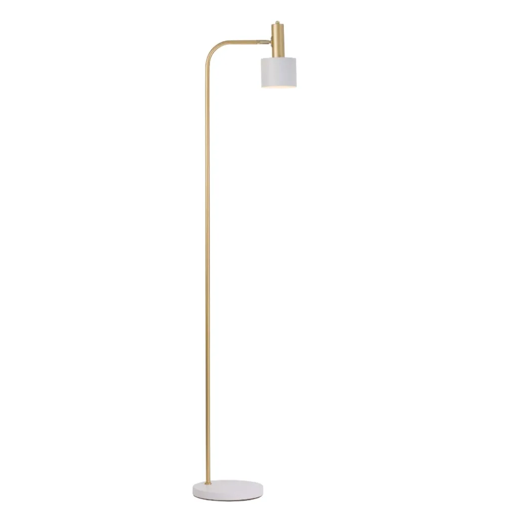 Lampade Da Terra-Selezionato da Mazzolaluce Piantana da lettura bianco oro stile contemporaneo