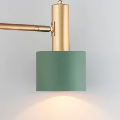 Lampade Da Terra-Selezionato da Mazzolaluce Piantana da lettura per salotto oro colore verde menta
