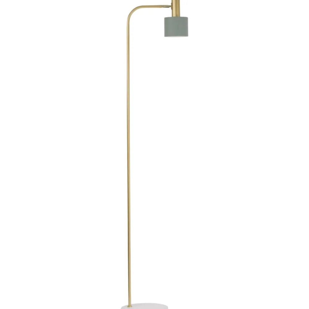 Lampade Da Terra-Selezionato da Mazzolaluce Piantana da lettura per salotto oro colore verde menta