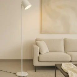 Lampade Da Terra-Selezionato da Mazzolaluce Piantana da terra bianca portatile led 4,5w ricaricabile usb dimmerabile