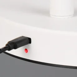Lampade Da Terra-Selezionato da Mazzolaluce Piantana da terra bianca portatile led 4,5w ricaricabile usb dimmerabile