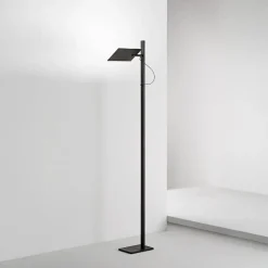 Lampade Da Terra-Perenz Illuminazione Piantana da terra da ufficio perenz radiante led cct orientabile nera