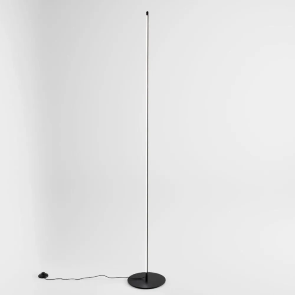 Lampade Da Terra-Gea Luce Piantana da terra ebony led 3000k nera per salotto