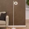 Lampade Da Terra-Gea Luce Piantana da terra gpi bianca led 3000k orientabile dimmerabile
