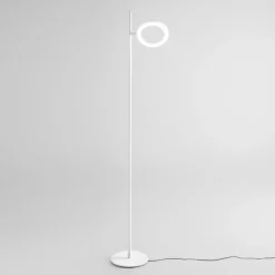 Lampade Da Terra-Gea Luce Piantana da terra gpi bianca led 3000k orientabile dimmerabile