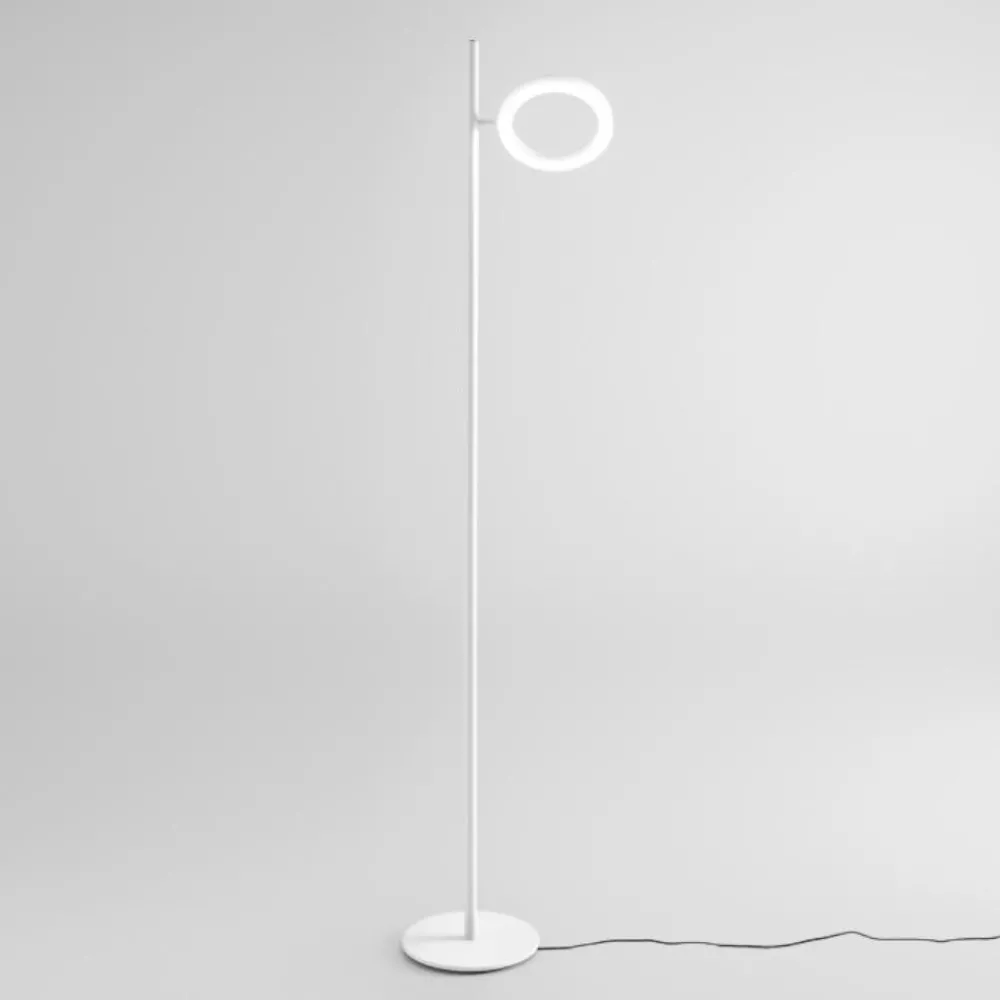 Lampade Da Terra-Gea Luce Piantana da terra gpi bianca led 3000k orientabile dimmerabile