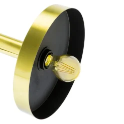 Lampade Da Terra-Selezionato da Mazzolaluce Piantana da terra industriale metallo orientabile nero e oro