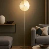 Lampade Da Terra-Ondaluce Piantana da terra moderna jokey vetro ambra led 3000k