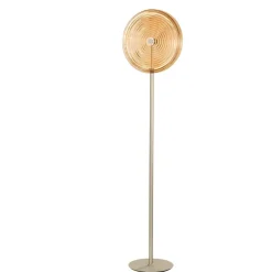 Lampade Da Terra-Ondaluce Piantana da terra moderna jokey vetro ambra led 3000k