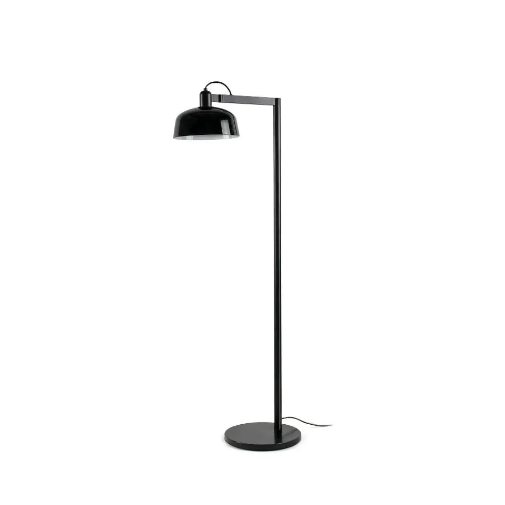 Lampade Da Terra-Selezionato da Mazzolaluce Piantana da terra nera metallo orientabile per salotto