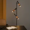 Lampade Da Terra-Selezionato da Mazzolaluce Piantana da terra orientabile 3 led 2300k 3000k 4000k nero e bronzo