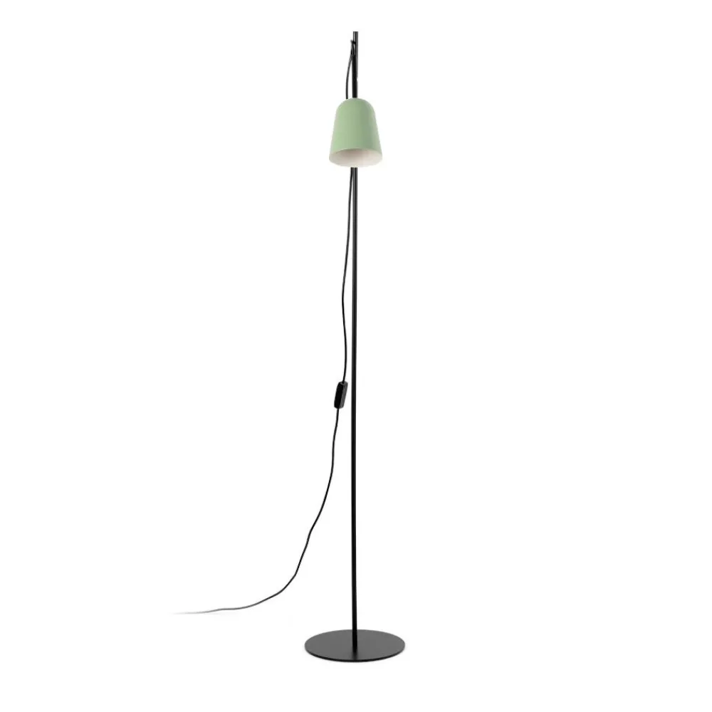 Lampade Da Terra-Selezionato da Mazzolaluce Piantana da terra verde luce orientabile metallo