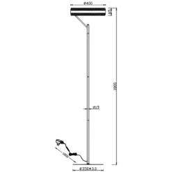 Lampade Da Terra-Selezionato da Mazzolaluce Piantana design moderna grigio nickel led dimmerabile 2300k 3000k 4000k
