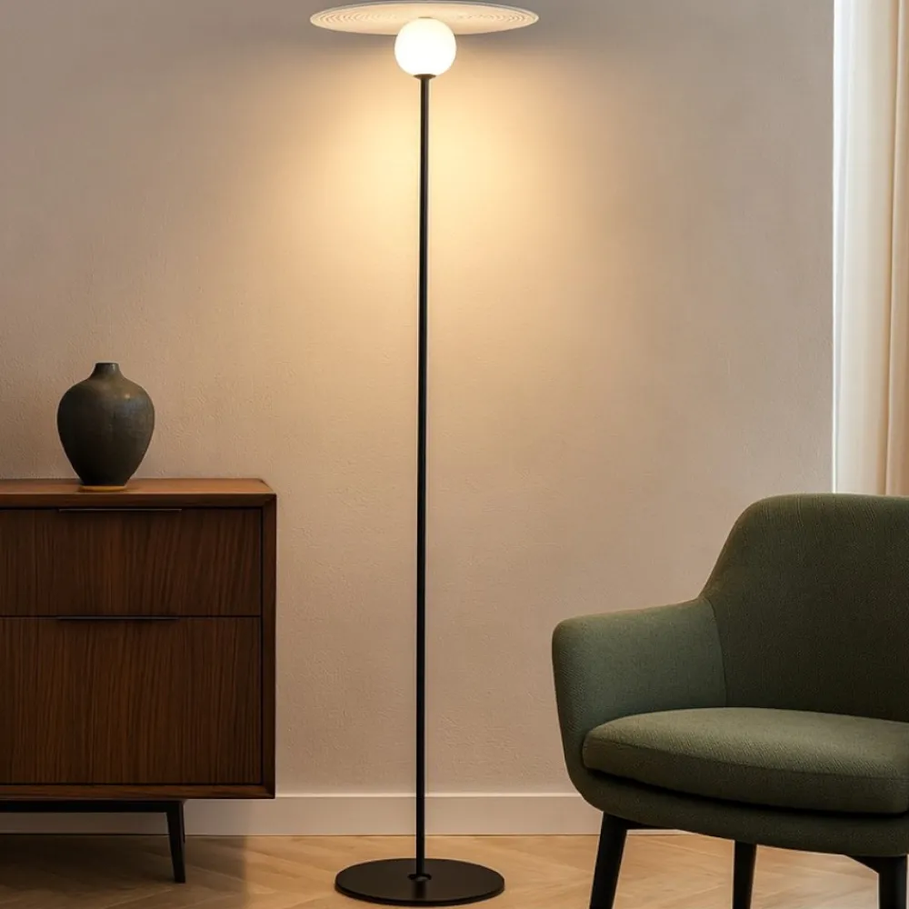 Lampade Da Terra-Selezionato da Mazzolaluce Piantana design moderno orientabile per salotto