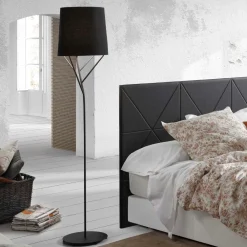 Lampade Da Terra-Selezionato da Mazzolaluce Piantana design nera per camera da letto moderna
