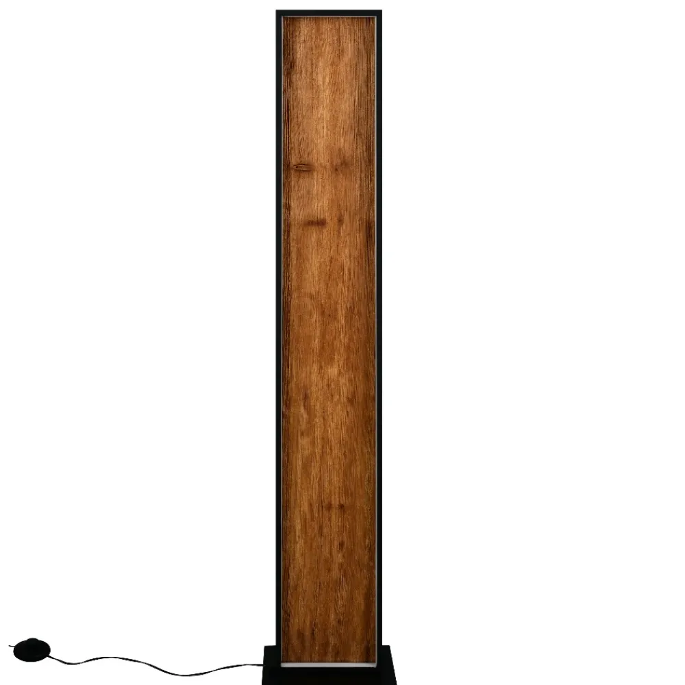 Lampade Da Terra-Selezionato da Mazzolaluce Piantana di legno rettangolare moderna led dimmerabile