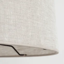 Lampade Da Terra-Selezionato da Mazzolaluce Piantana di legno scandinavo paralume di lino