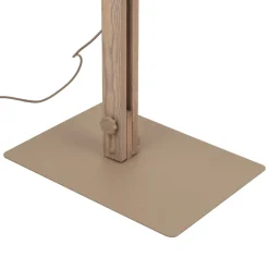 Lampade Da Terra-Selezionato da Mazzolaluce Piantana di legno vintage cupola metallo sabbia per salotto