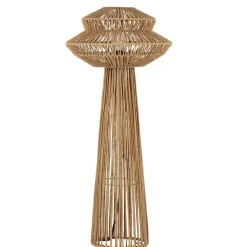 Lampade Da Terra-Selezionato da Mazzolaluce Piantana di rattan design intrecciato per soggiorno