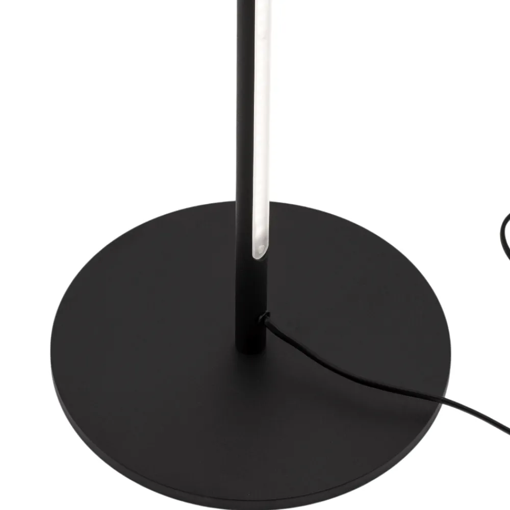 Lampade Da Terra-Selezionato da Mazzolaluce Piantana girevole led 3000k 25w nera moderna
