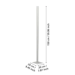 Lampade Da Terra-Eglo Piantana grigio design moderna led rgb 2700k a 6500k controllo remoto app bolognano-z