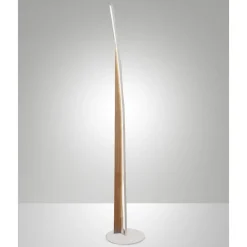 Lampade Da Terra-Fabas Luce Piantana in legno design moderna led 35w 3000k cordoba