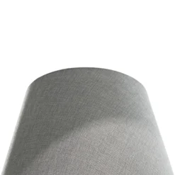 Lampade Da Terra-Selezionato da Mazzolaluce Piantana lampada arco nera orientabile paralume grigio moderna