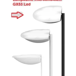 Lampade Da Terra-Top Light Piantana lampada da terra moderna grigio