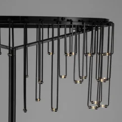 Lampade Da Terra-Selezionato da Mazzolaluce Piantana lampada da terra nera design moderna led