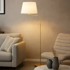 Lampade Da Terra-Perenz Illuminazione Piantana lampada da terra oro crane perenz per salotto