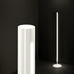 Lampade Da Terra-Perenz Illuminazione Piantana lampada da terra perenz ray led moderna tubolare bianco panna