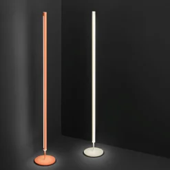 Lampade Da Terra-Perenz Illuminazione Piantana lampada da terra perenz ray led moderna tubolare bianco panna