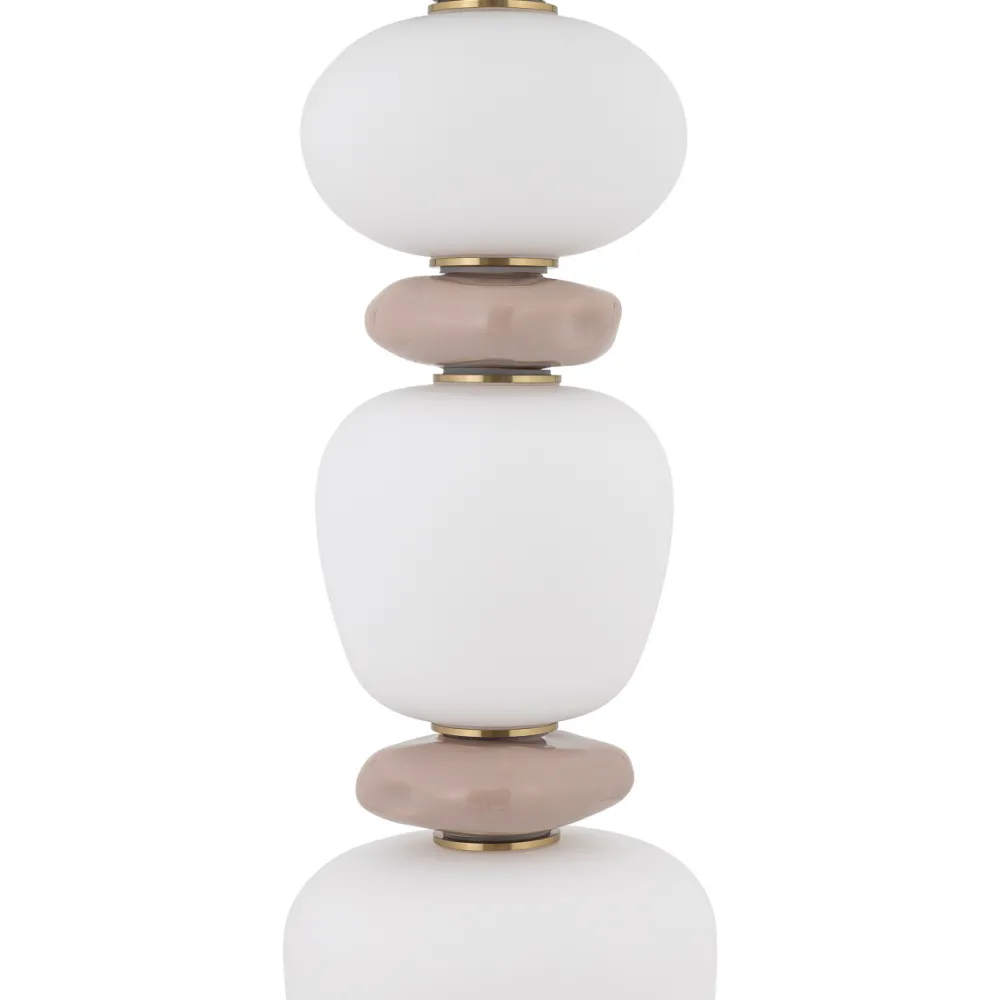 Lampade Da Terra-Selezionato da Mazzolaluce Piantana led design vetro e ceramica moderna per soggiorno