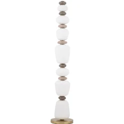 Lampade Da Terra-Selezionato da Mazzolaluce Piantana led design vetro e ceramica moderna per soggiorno