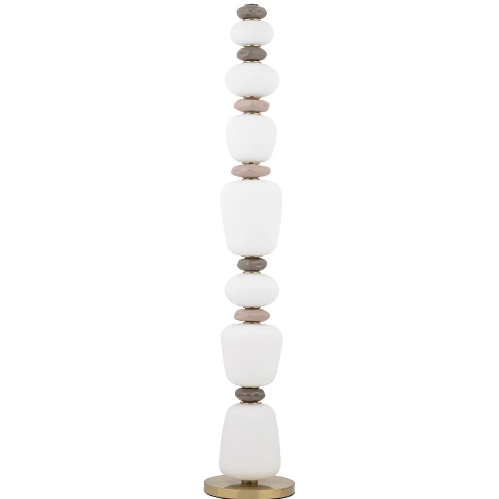 Lampade Da Terra-Selezionato da Mazzolaluce Piantana led design vetro e ceramica moderna per soggiorno