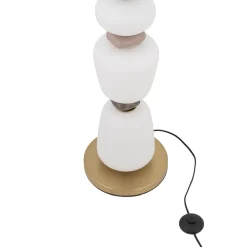 Lampade Da Terra-Selezionato da Mazzolaluce Piantana led design vetro e ceramica moderna per soggiorno