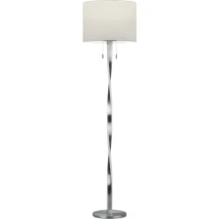 Lampade Da Terra-Selezionato da Mazzolaluce Piantana led 3000k per salotto grigio 2 luci moderna